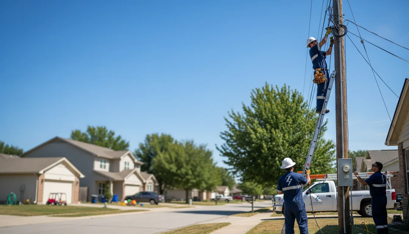 Residential electrician providing installation services in Julian, NE